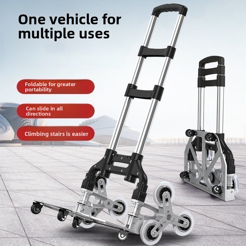 Pull Cart Fold - Folding Silent TPR Climbing Wheel Hand