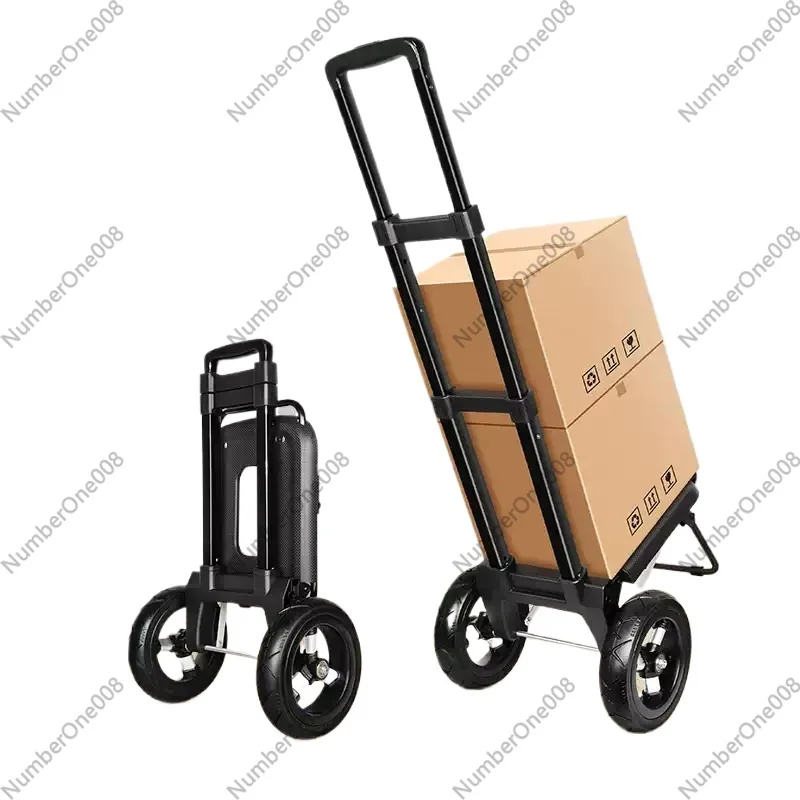 Pull Cart Fold - Trailer Folding Small Cart Household Shopping