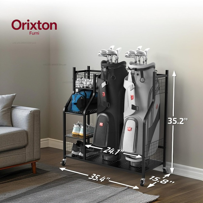 Golf Bag Storage Rack, Club Di - Golf Equipment Garage Storage 评论和价格