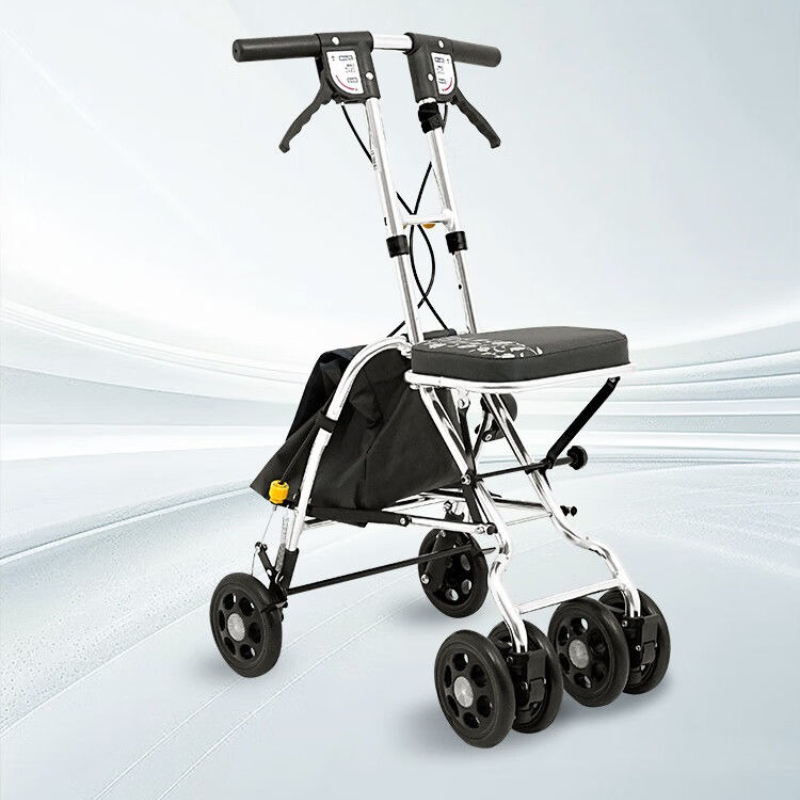 Folding Rollator Walker with S - Pull Cart Fold 评论和价格