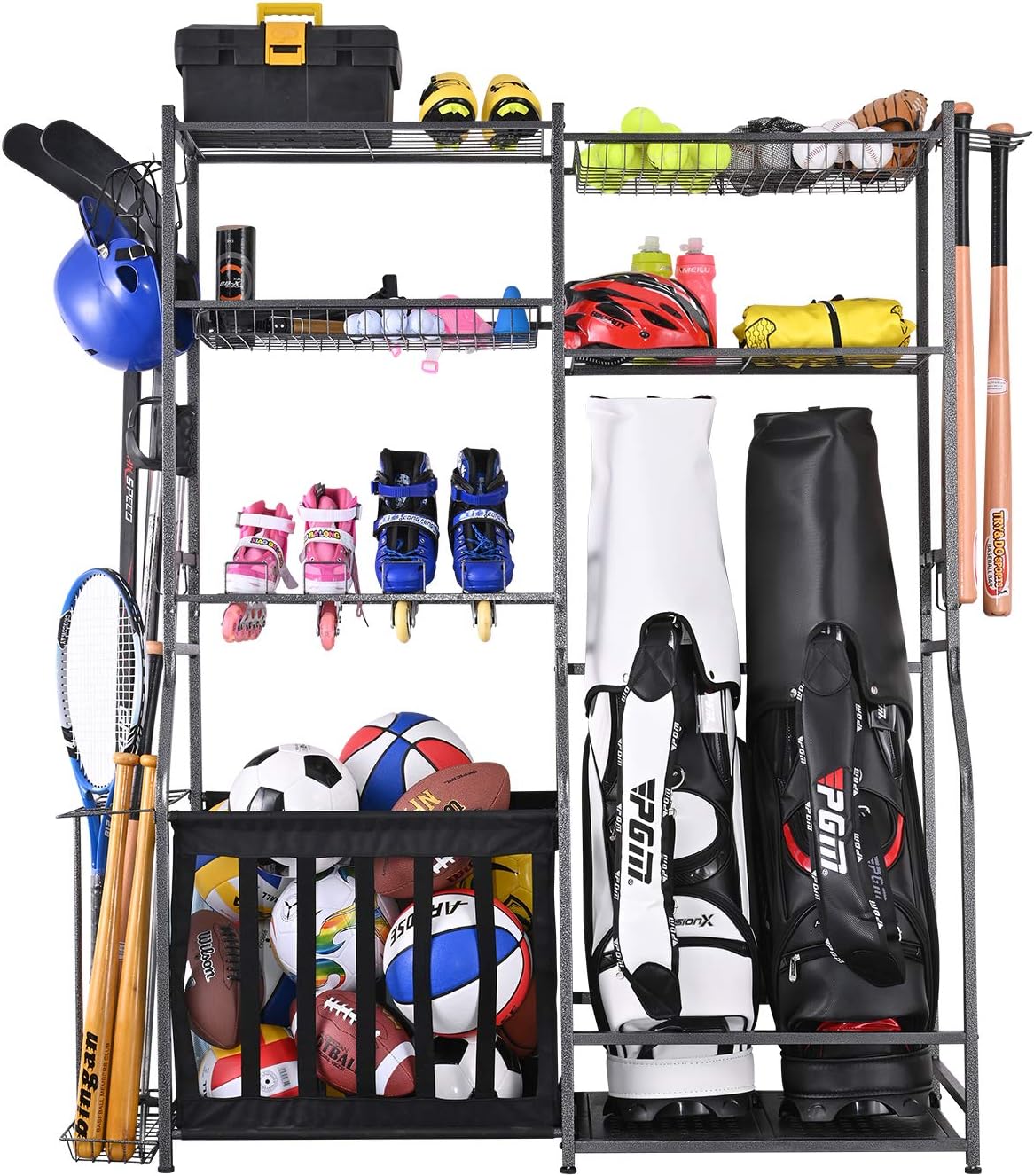 Garage Sports Equipment Storag - Golf Equipment Organizer For Garage 评论和价格