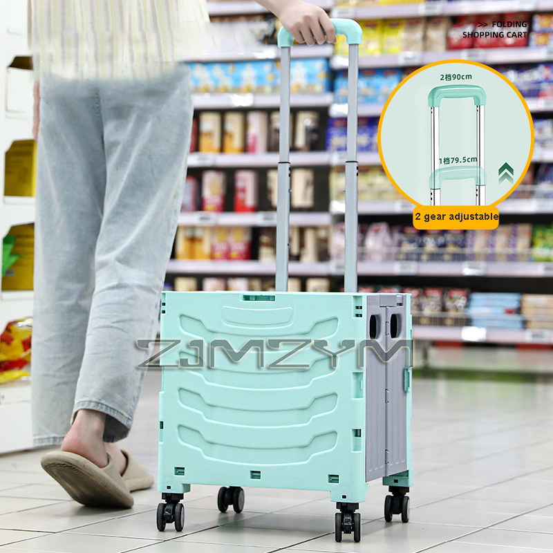 5S Quick Folding Shopping Trol - Pull Cart Fold 评论和价格