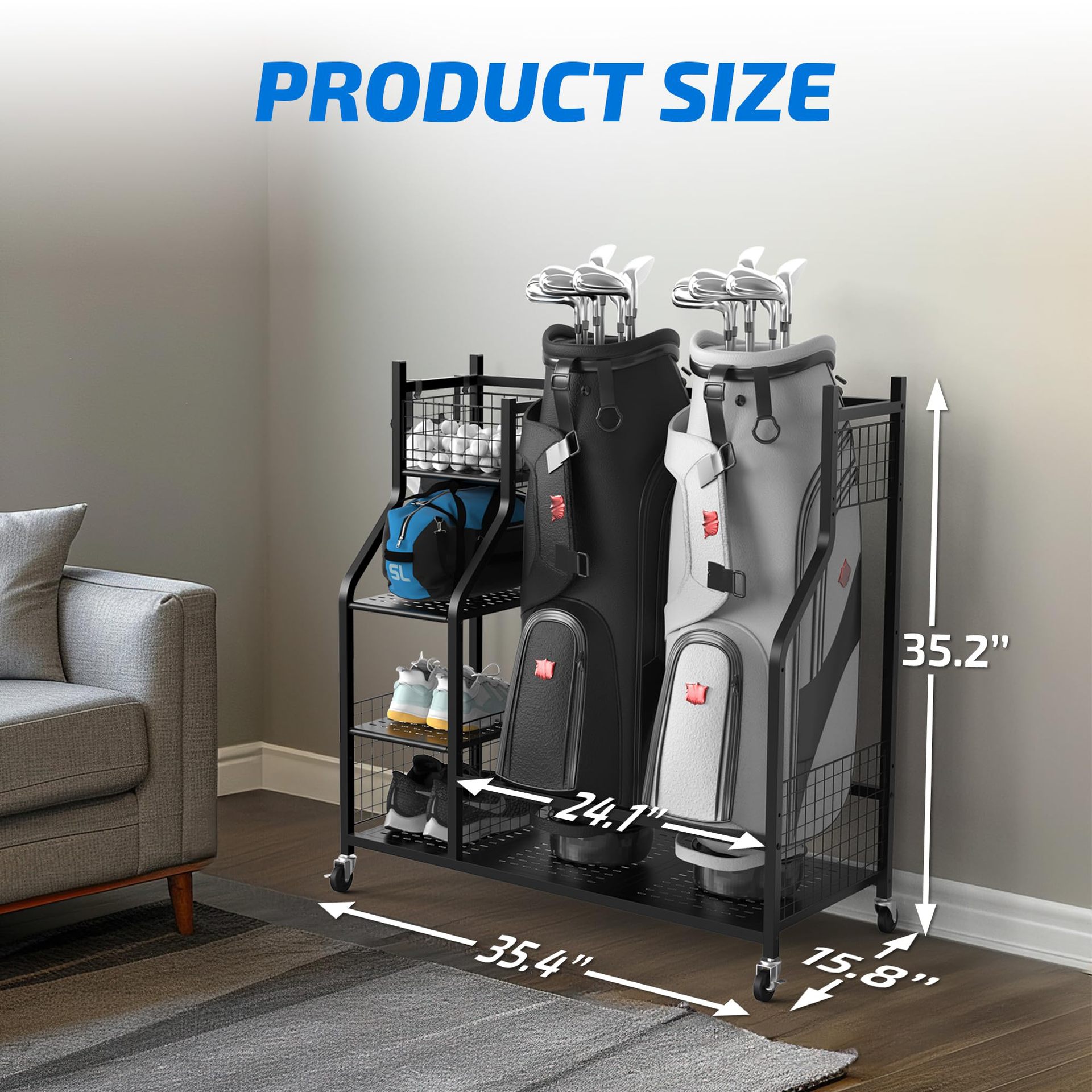 #Cross-border Standing Type Me - Golf Equipment Garage Storage 评论和价格