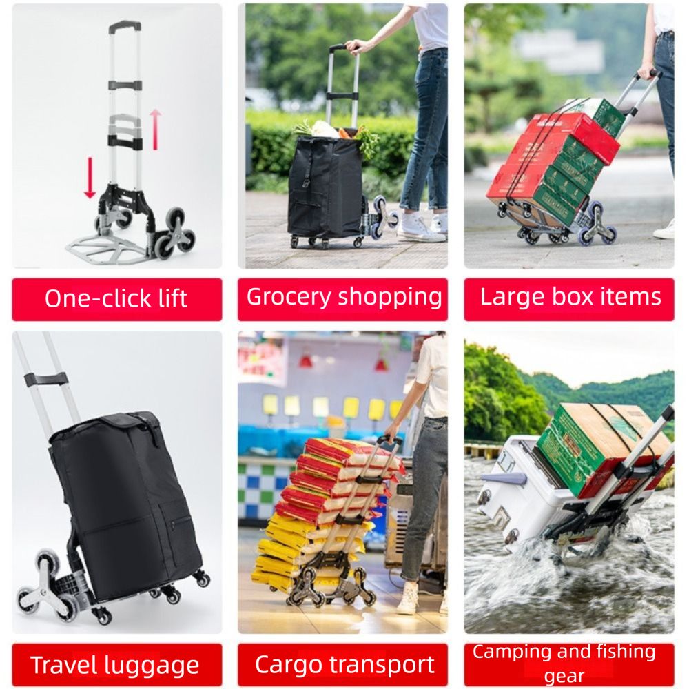 Lightweight Folding Trolley Fo - Pull Cart Fold 评论和价格