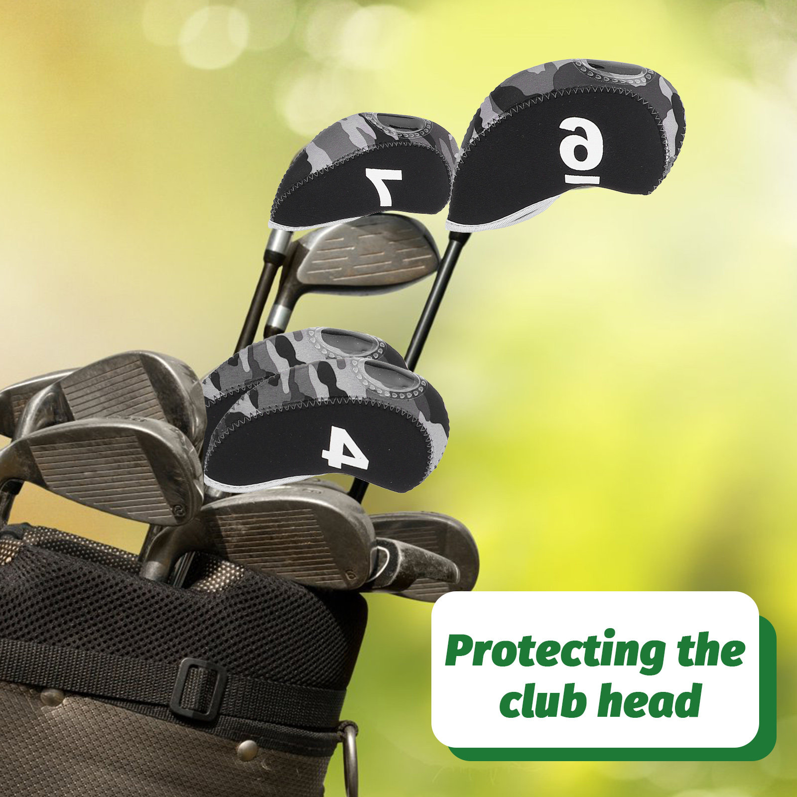 10Pcs Putter Cover Golf Head C - Putter Mallet Blade 评论和价格