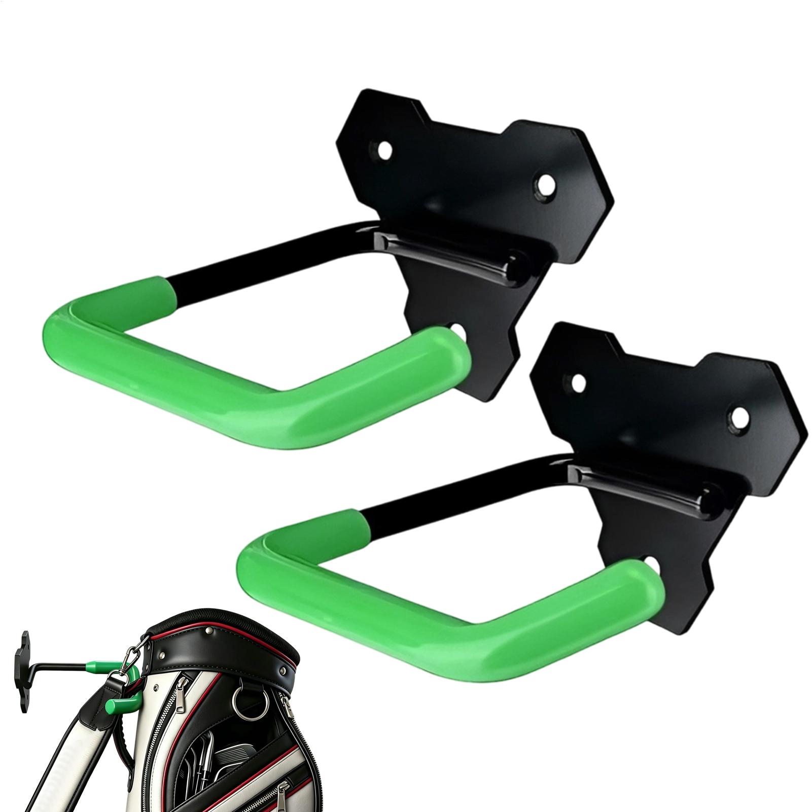 Rubber Coated Golf Bag Wall Ha - Golf Equipment Garage Storage 评论和价格