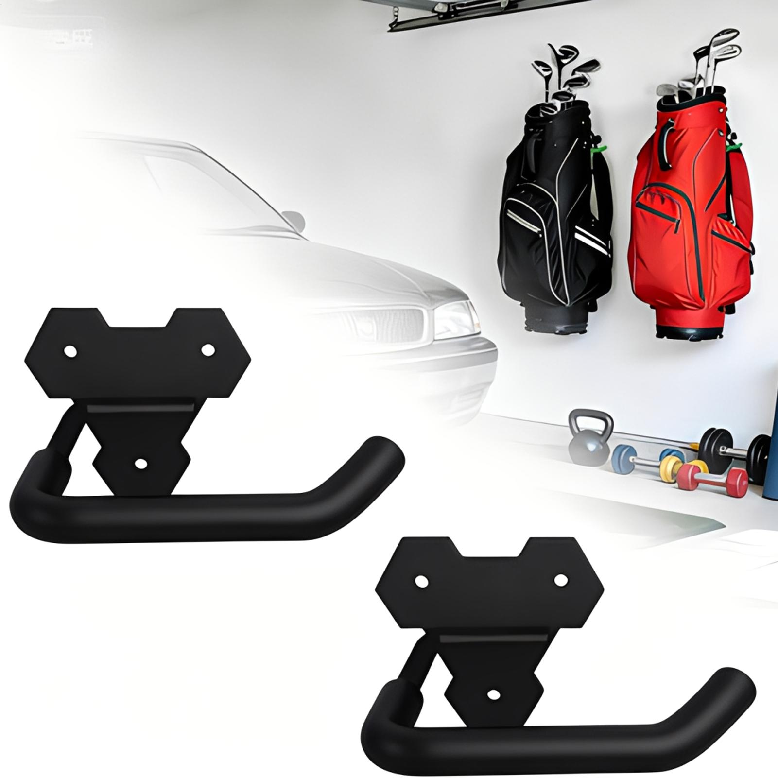 Rubber Coated Golf Bag Wall Ha - Golf Equipment Garage Storage 评论和价格
