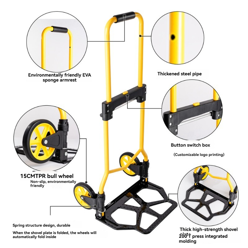 Folding Hand Truck Portable,Li - Pull Cart Fold 评论和价格