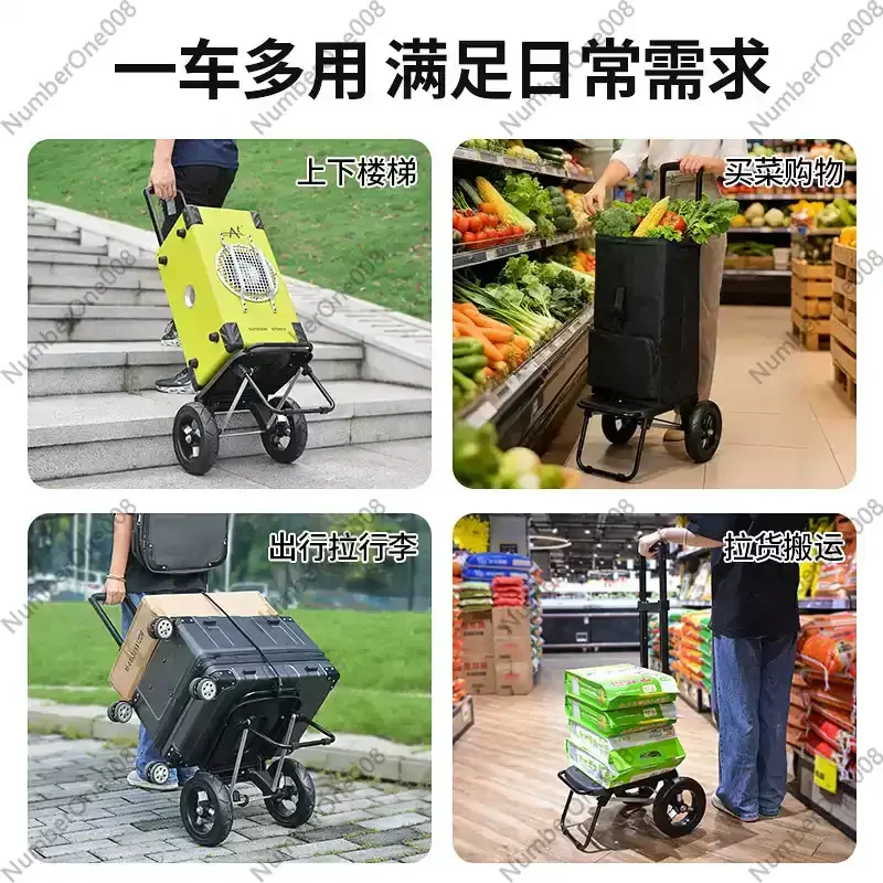 Trailer Folding Small Cart Hou - Pull Cart Fold 评论和价格