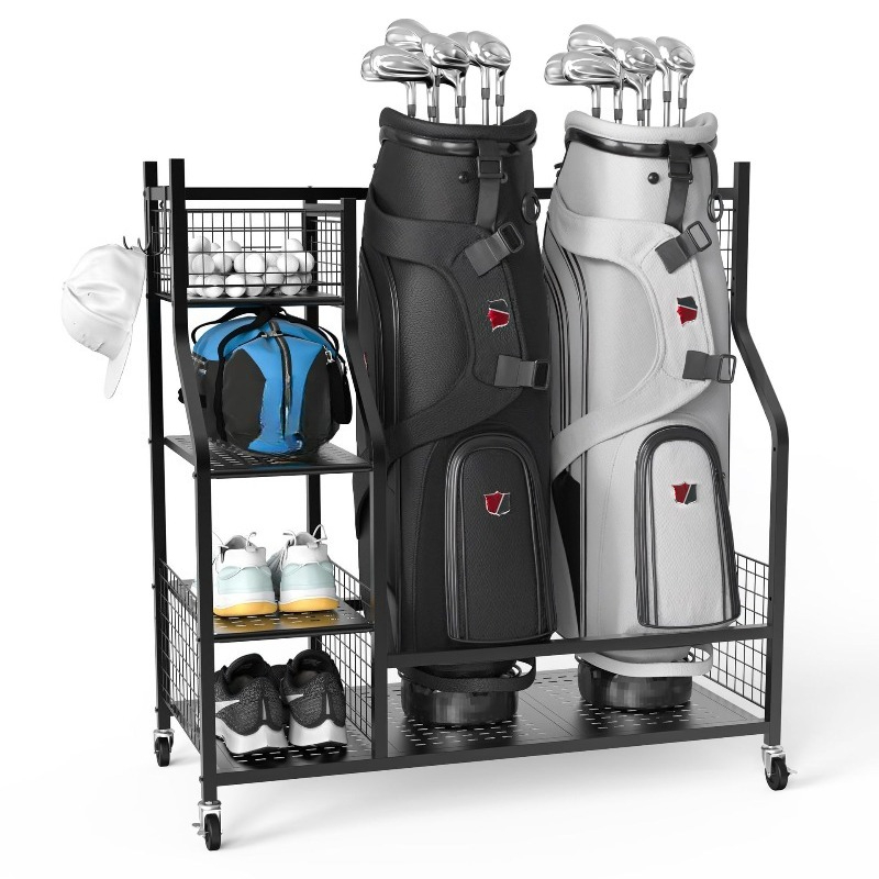 Golf Bag Storage Rack, Club Di - Golf Equipment Garage Storage 评论和价格