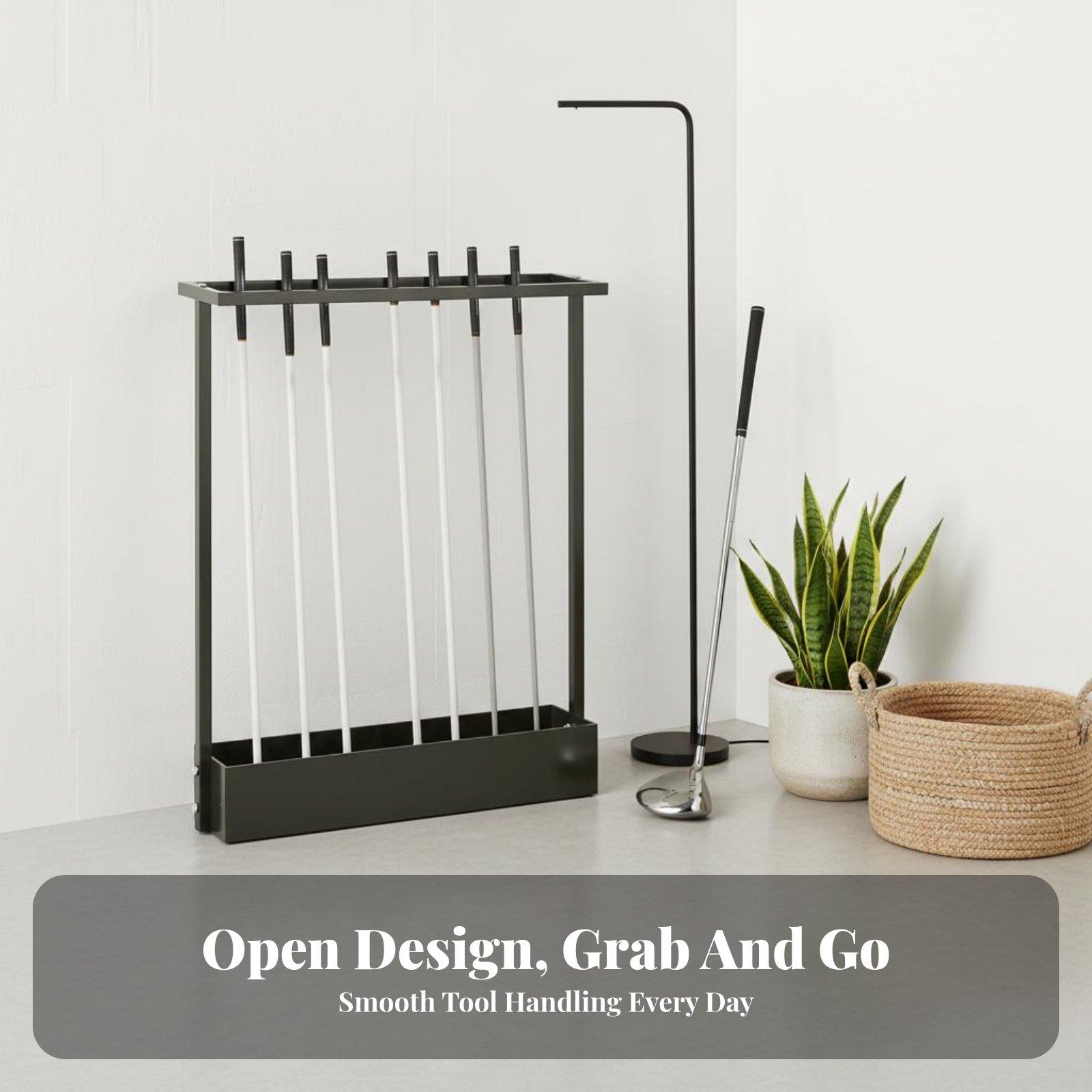 Golf Club Rack Holder for 9 Go - Golf Equipment Organizer For Garage 评论和价格