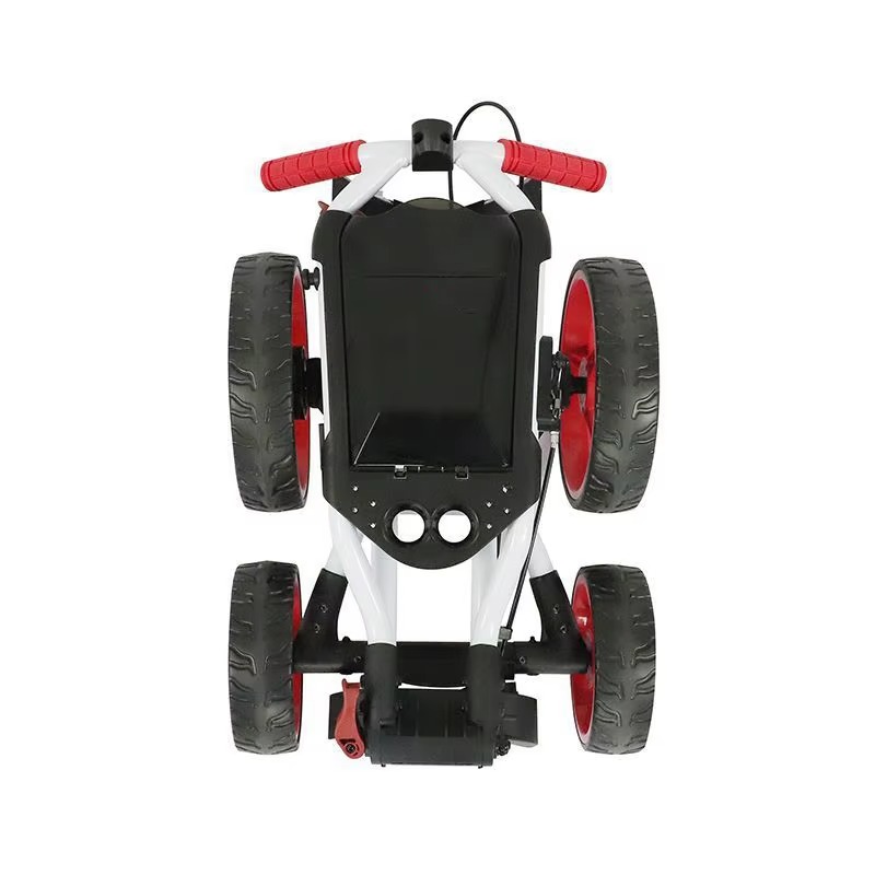 Golf Push Cart 4 Wheel Sturdy  - Pull Cart Fold 评论和价格