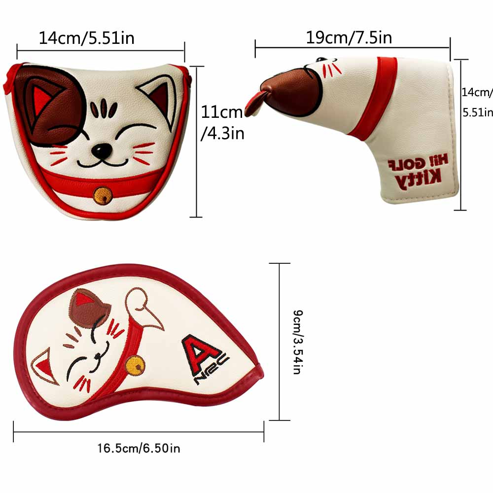 Golf Headcovers 1 3 5 UT Golf  - Putter Mallet Blade 评论和价格