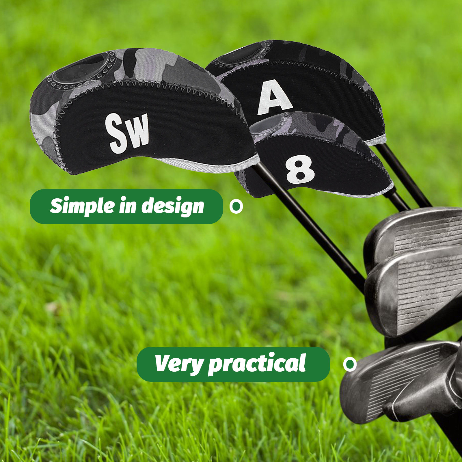 10Pcs Golf Putter Headcover Cl - Putter Mallet Blade 评论和价格