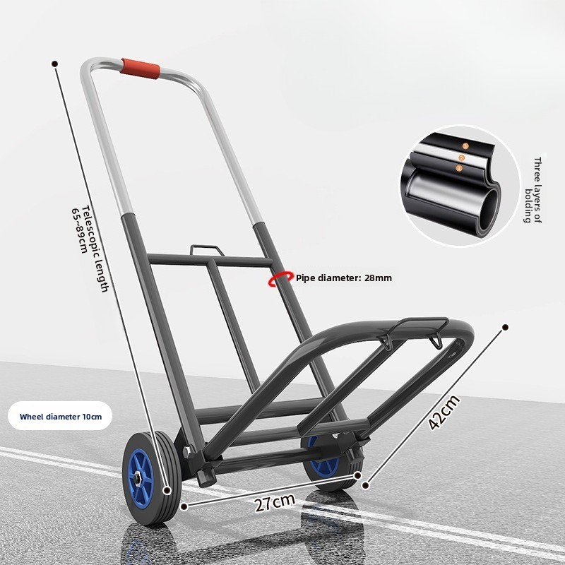 Heavy Duty Folding Trolley, We - Pull Cart Fold 评论和价格