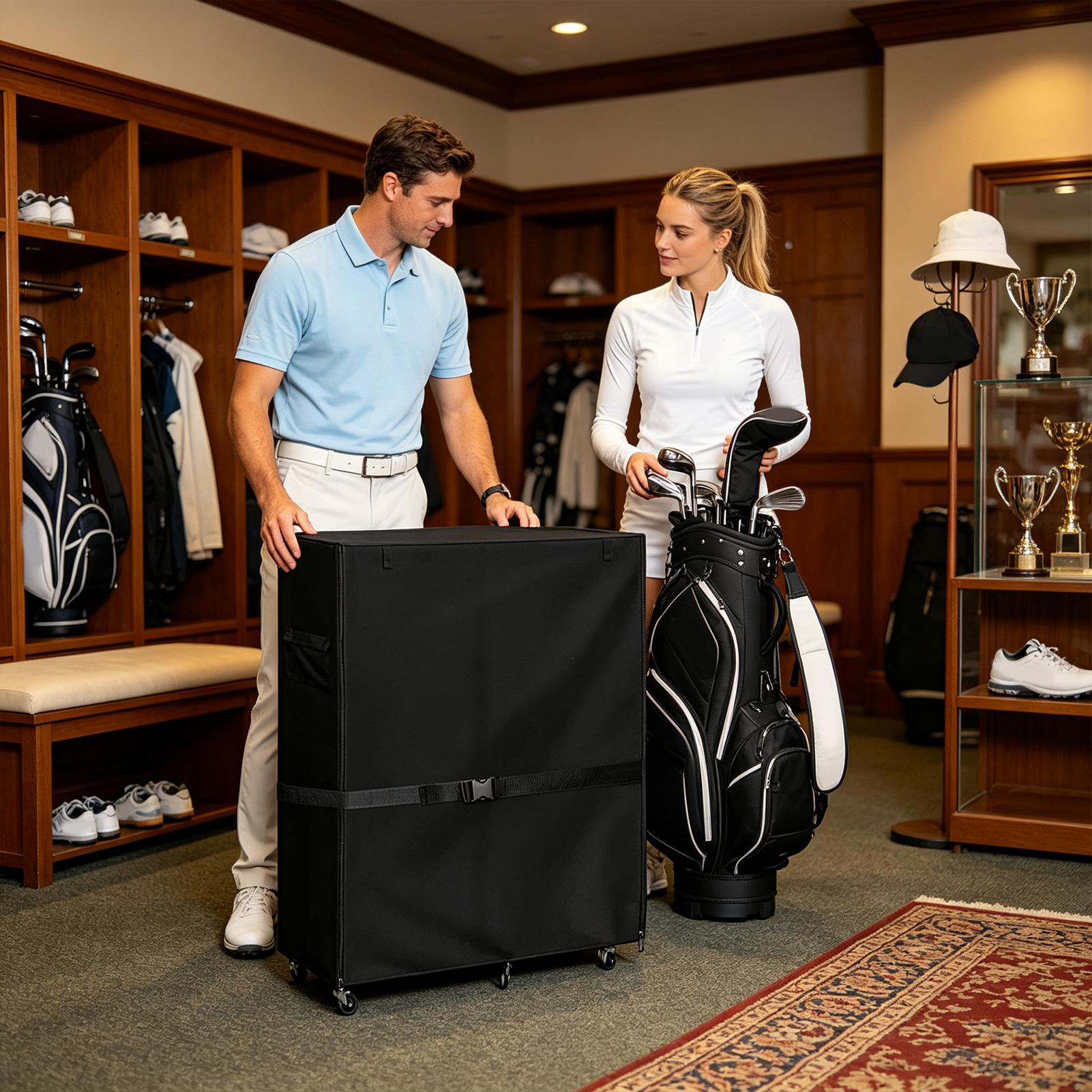 Golf Bag Dust Cover Oxford Wat - Golf Equipment Garage Storage 评论和价格