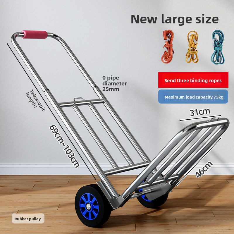 Hand-pulled Cart Folding Porta - Pull Cart Fold 评论和价格