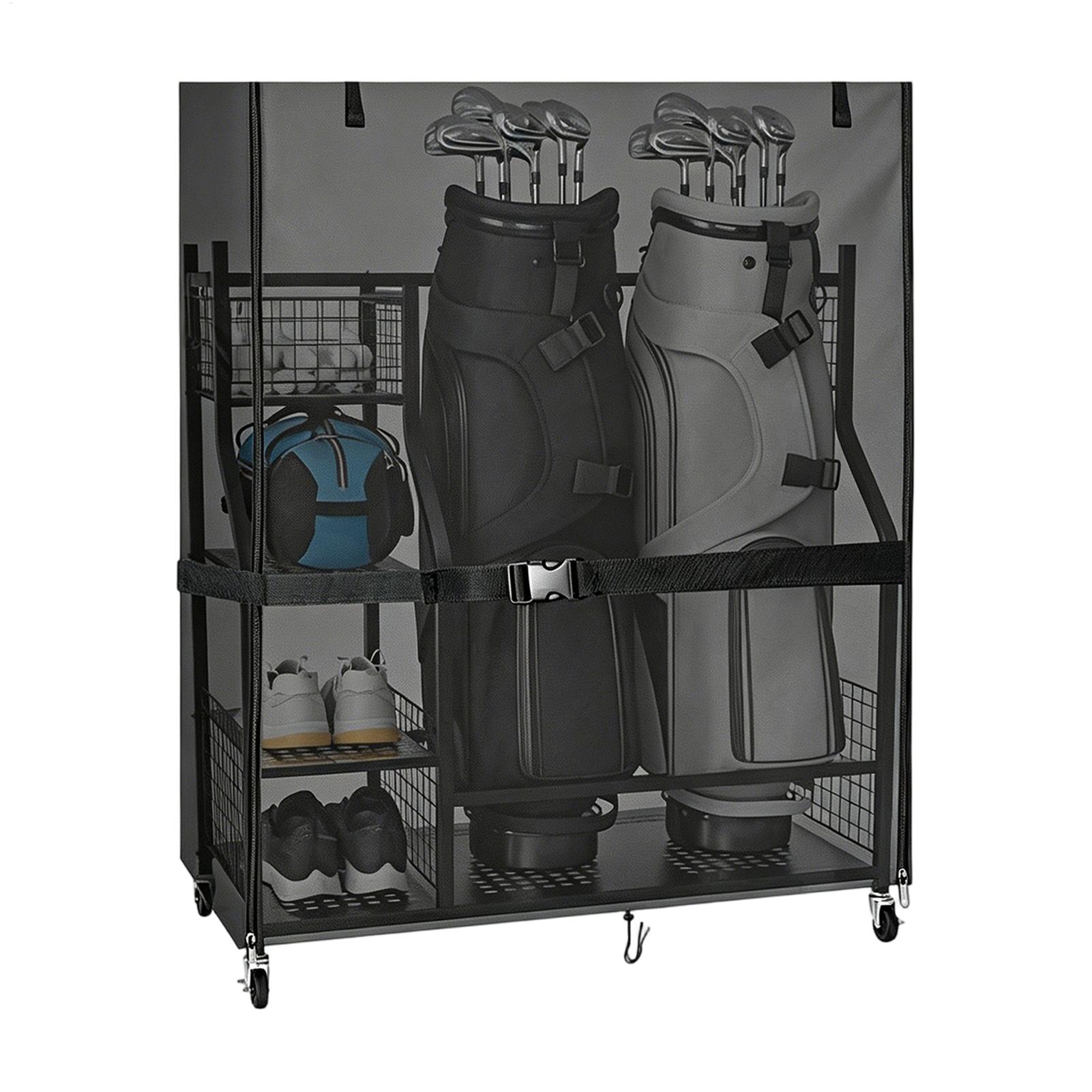 Dust Cover For Golf Storage Ra - Golf Equipment Organizer For Garage 评论和价格