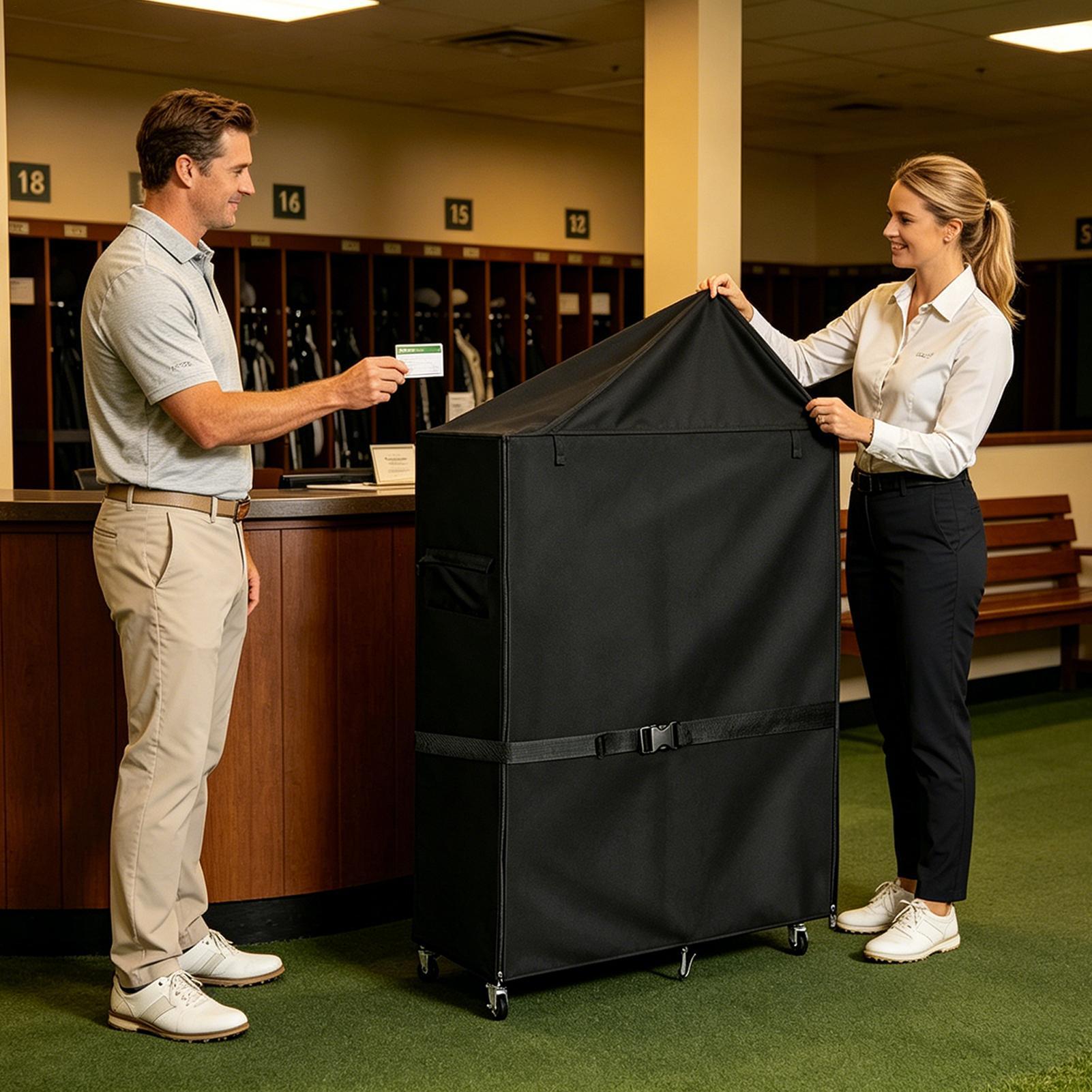 Dust Cover For Golf Storage Ra - Golf Equipment Organizer For Garage 评论和价格