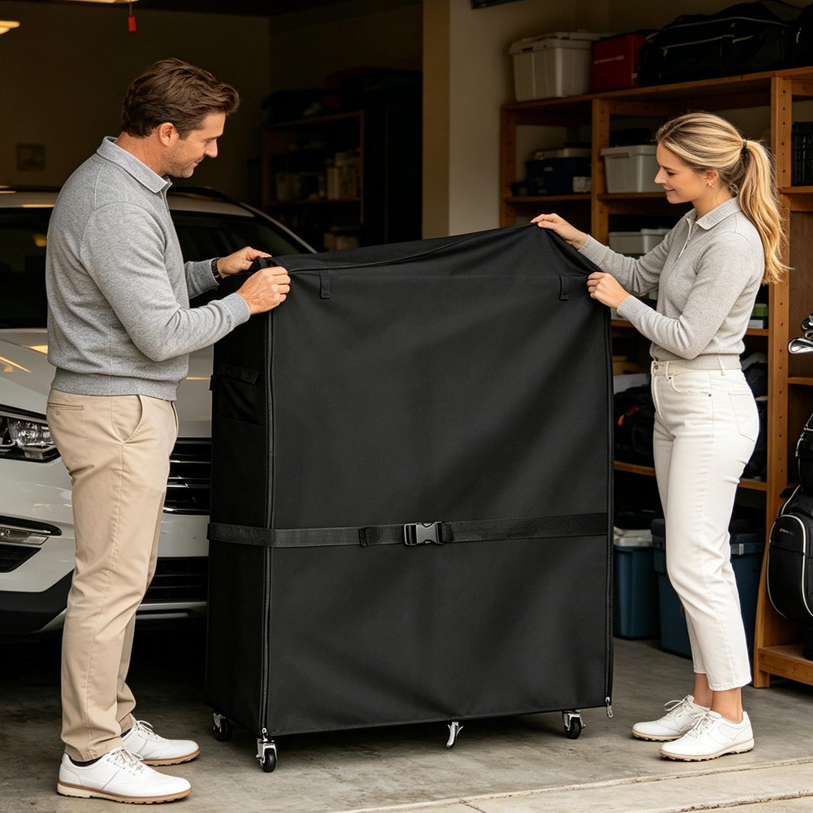 Dust Cover For Golf Storage Ra - Golf Equipment Organizer For Garage 评论和价格