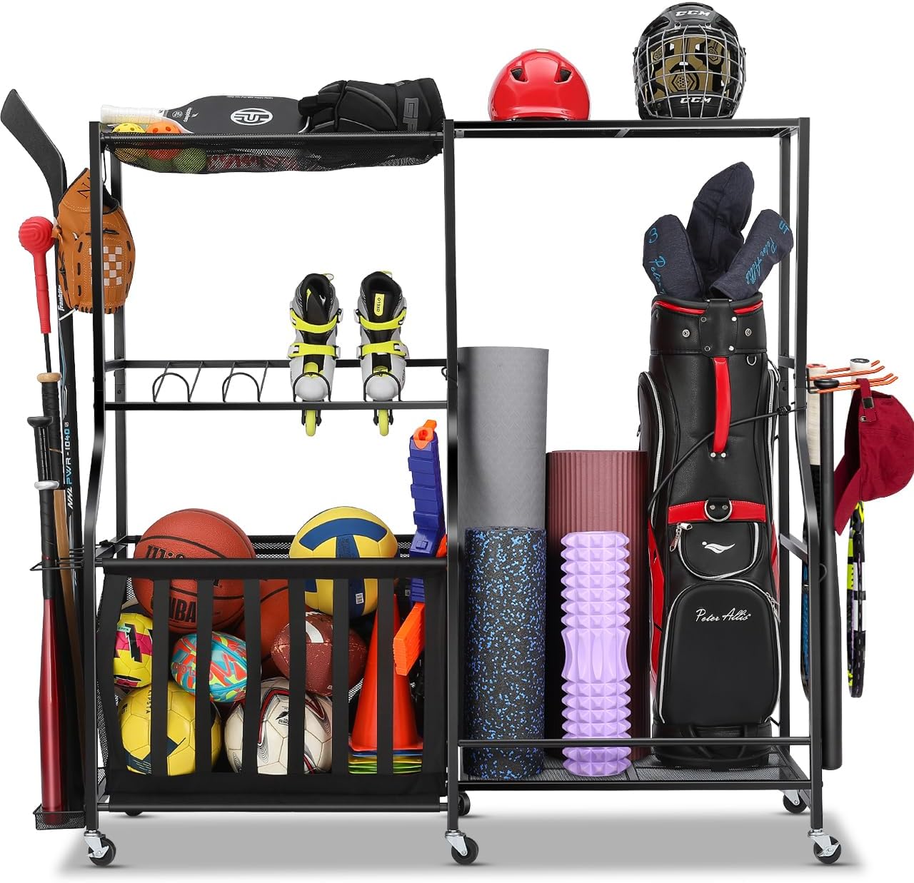 Garage Sports Equipment Organi - Golf Equipment Organizer For Garage 评论和价格