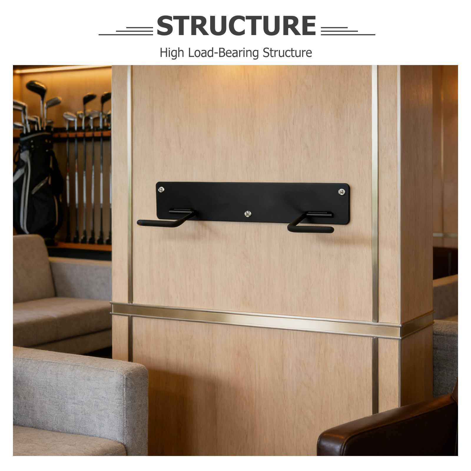 Wall Mounted Golf Bag Storage  - Golf Equipment Organizer For Garage 评论和价格