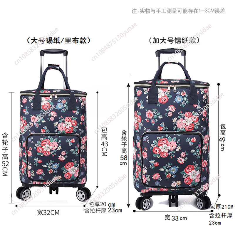 New Grocery Cart  Tin Foil Ins - Pull Cart Fold 评论和价格