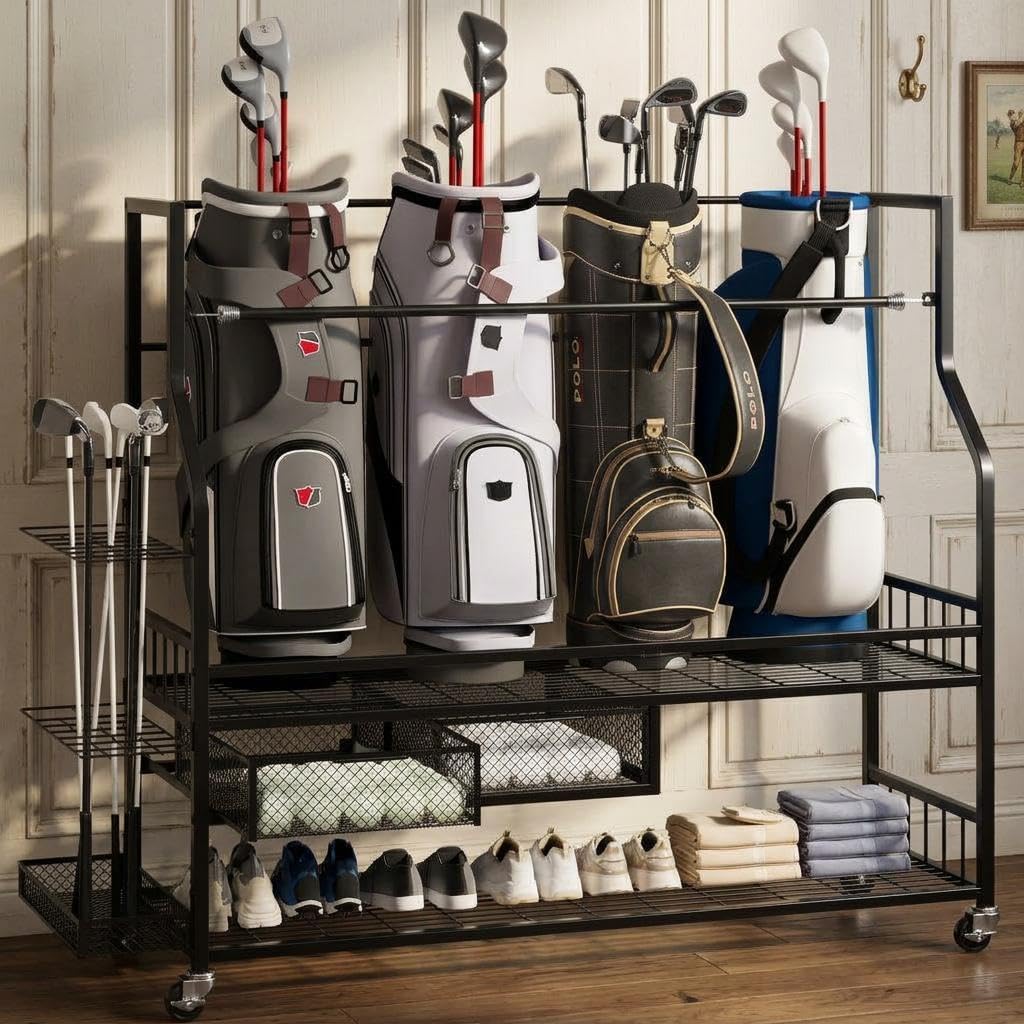 Golf Bag Storage Garage Organi - Golf Equipment Organizer For Garage 评论和价格